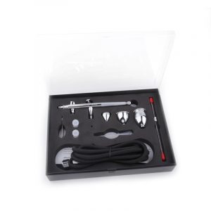 Elite Airbrush Double Action Gun Kit Gravity Airbrush Airbrush Set FE-186K with 0.2mm / 0.3mm / 0.5mm needle / injector and tube